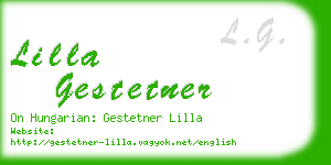 lilla gestetner business card